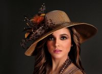 816 - AMANDA BROWN FASHION FLOWER HAT - COWLES LARRY - united states